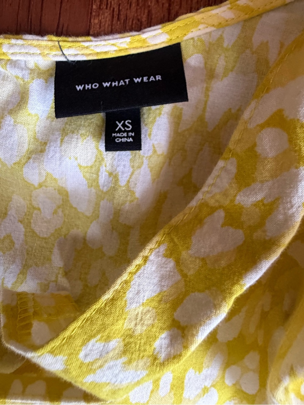 Who What Wear Yellow Square-Neck Puff-Sleeve Maxi Dress - Picture 7 of 8
